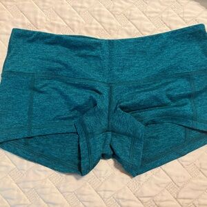 Fleo Teal Heathered Shorts